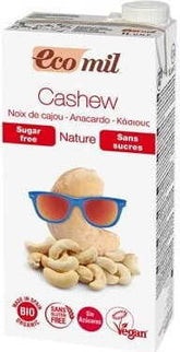 Sokeriton cashewpÀhkinÀjuoma LUOMU 1000 ml ECOMIL